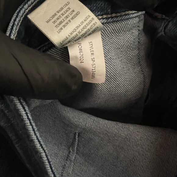 Altar’d State Mini Jean Skirt Medium Wash Denim Size Medium cotton blend pockets - Picture 4 of 5